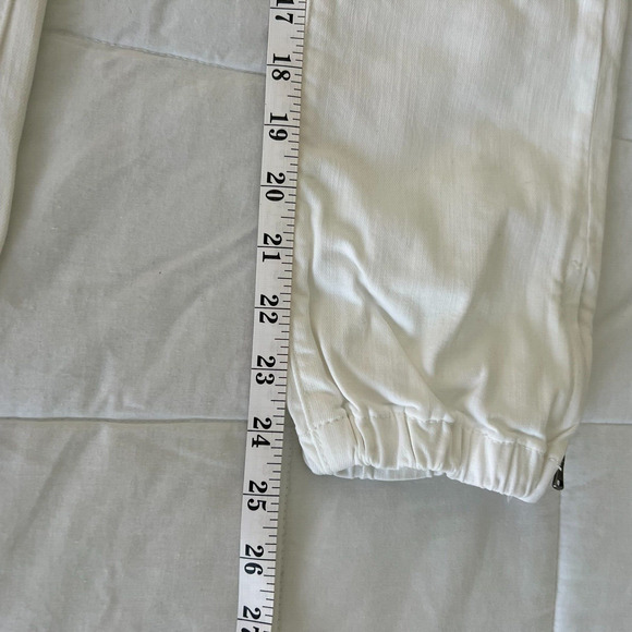 Paige Mayslie Jogger Pants White Women's Size 24 - Picture 7 of 9